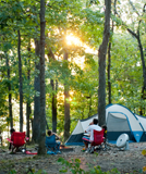 campsite at Mo. State Park